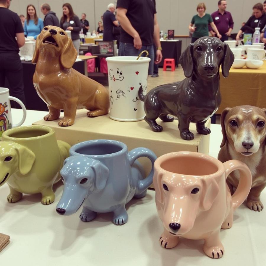 Handmade Dachshund Mugs