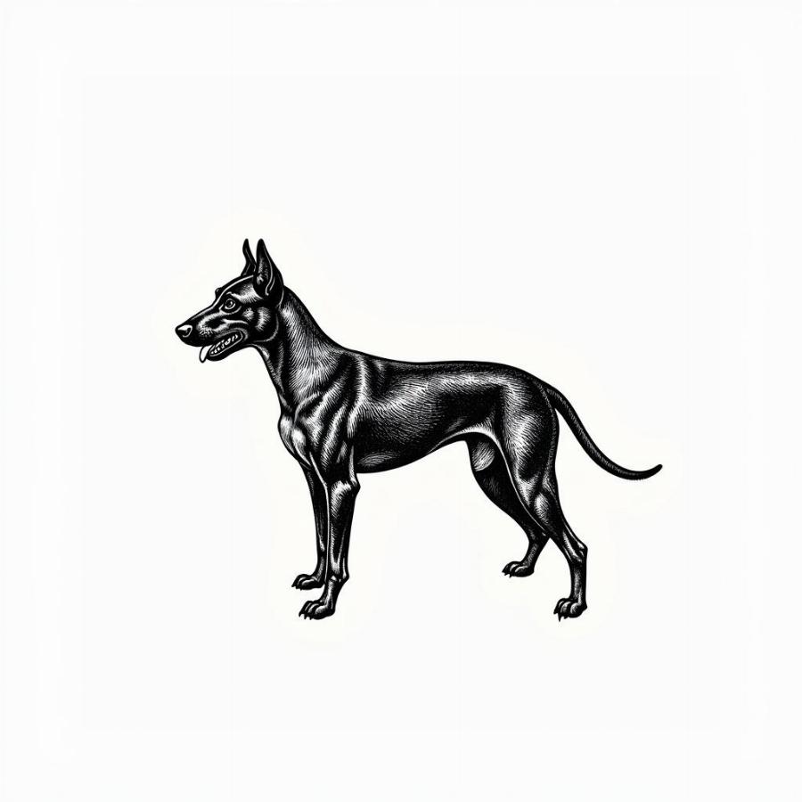 Van Rooyen's Lion Dog Historical Illustration