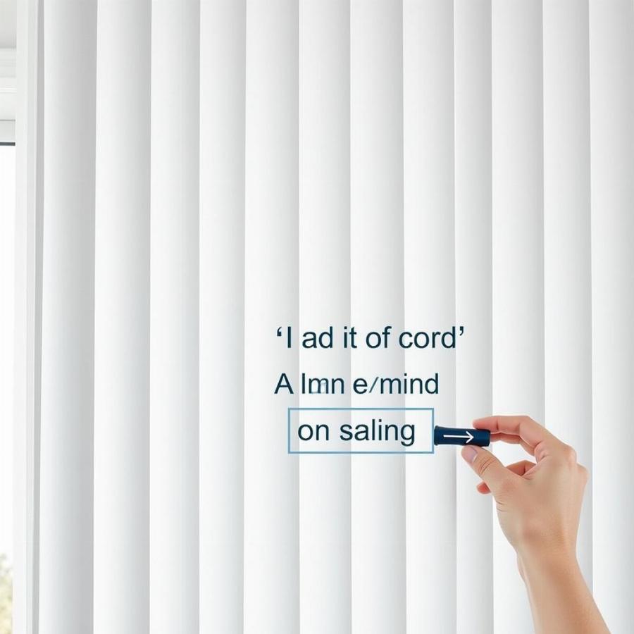 Vertical Blinds with Wand Control