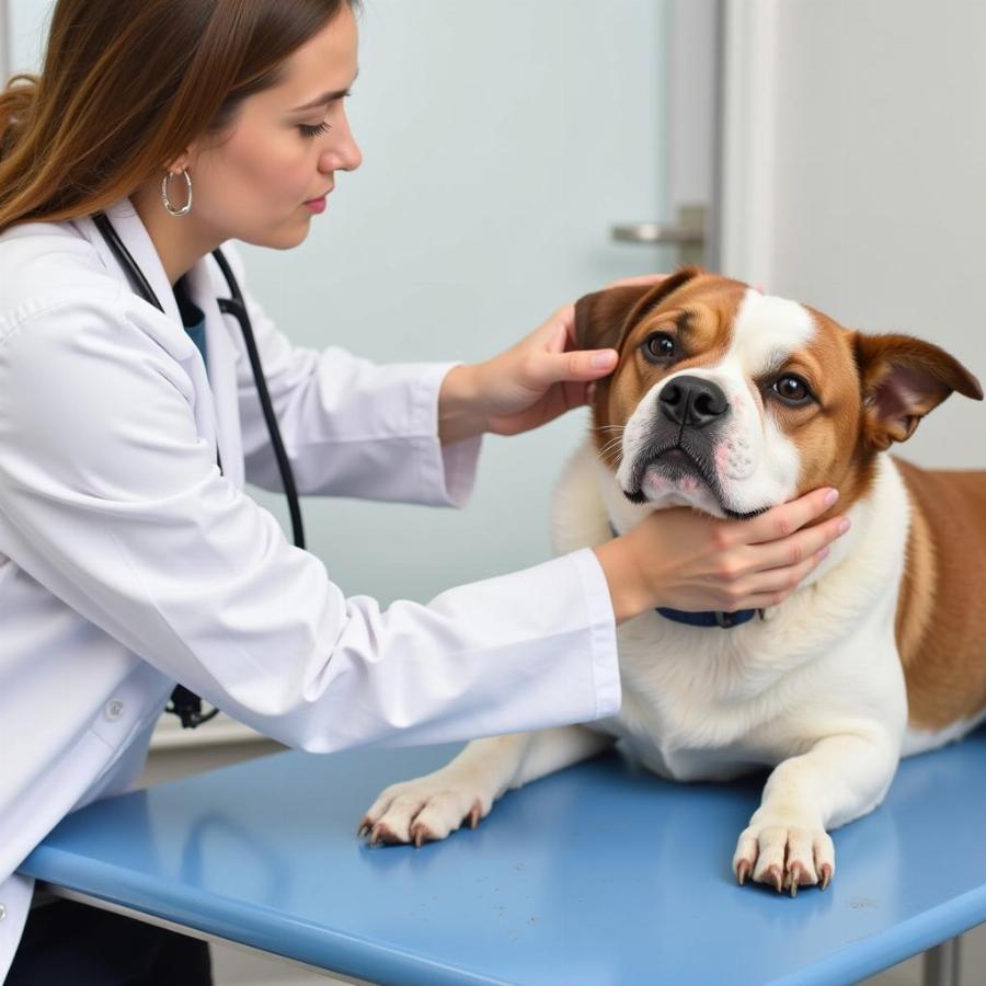 Veterinarian Providing a Check-up