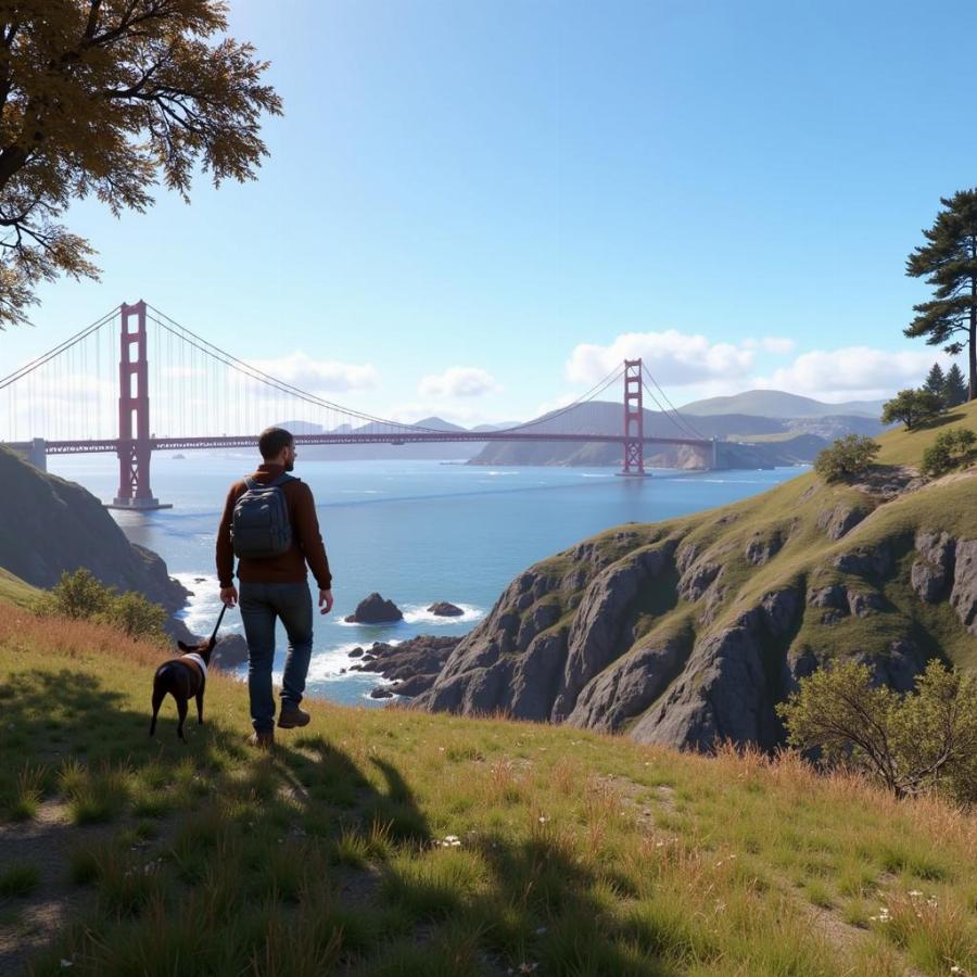 Walking a dog in Watch Dogs 2's rendition of San Francisco