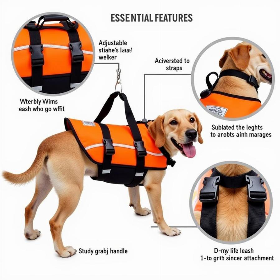 Weenie Dog Life Vest Features