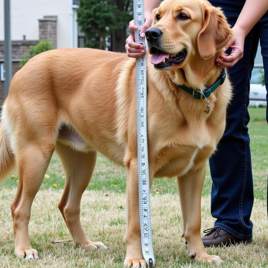 Measuring Dog for Crate