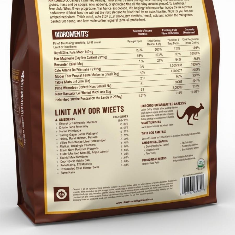 Zignature Kangaroo Dog Food Ingredients List