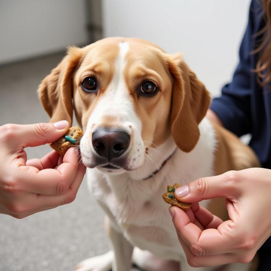 Administering trilostane to a dog