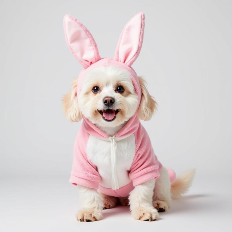 Dog in a Bunny Costume