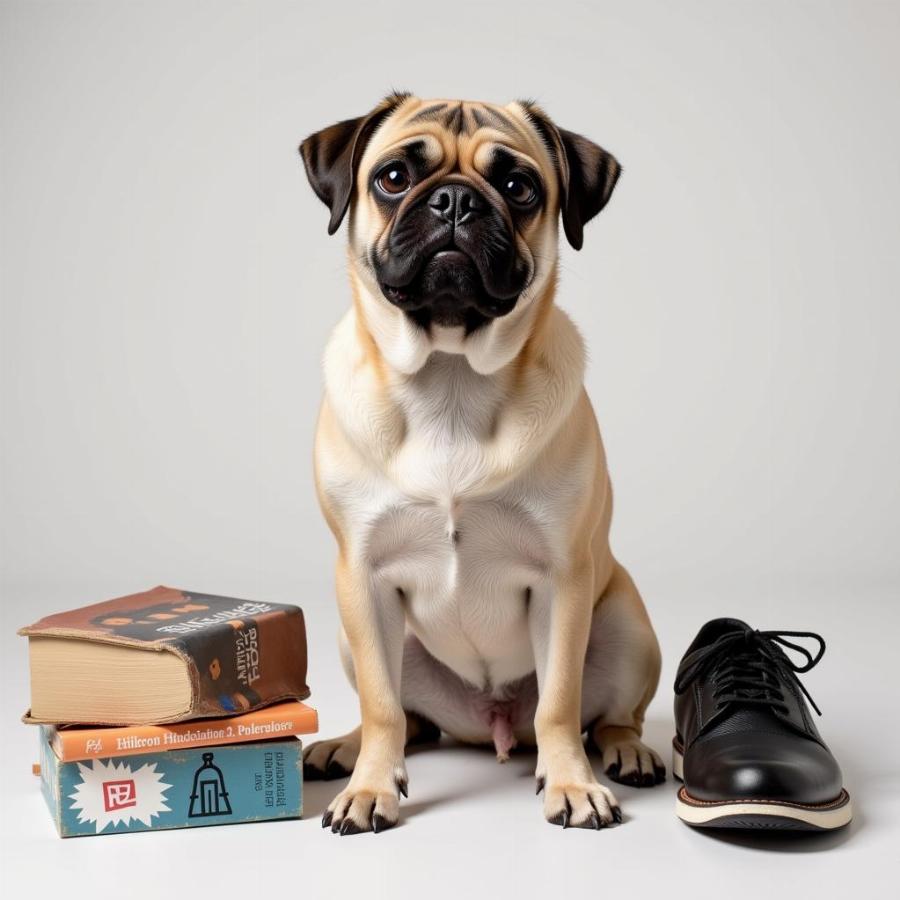 Adult Pug Size Comparison with Common Household Items