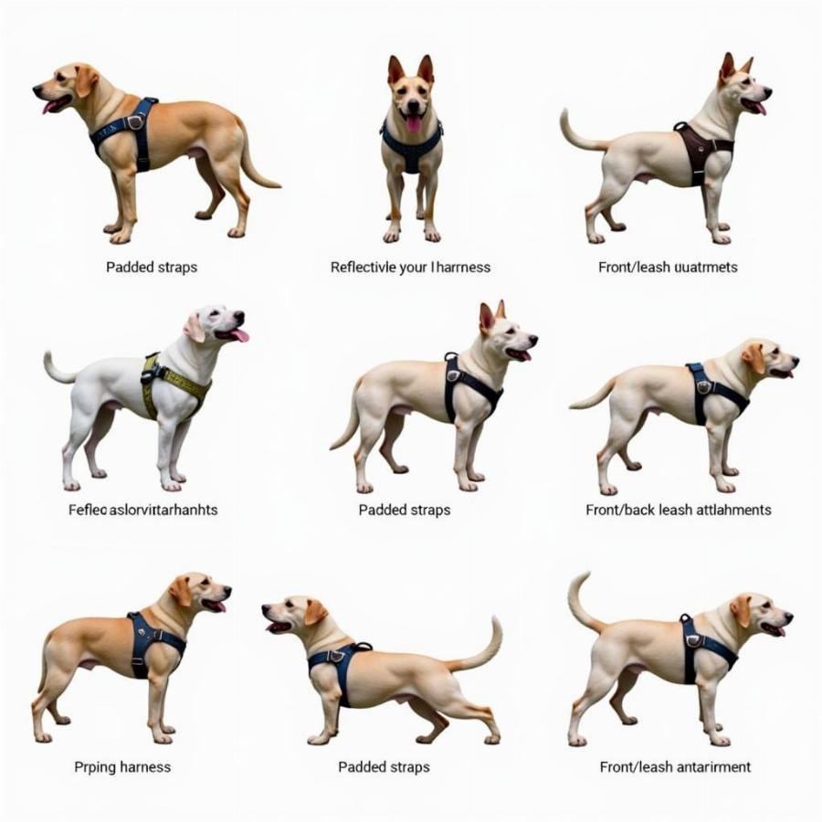 Various Big Dog Harness Options