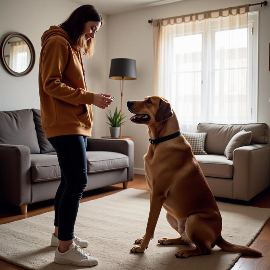 Big Dog Training in an Apartment