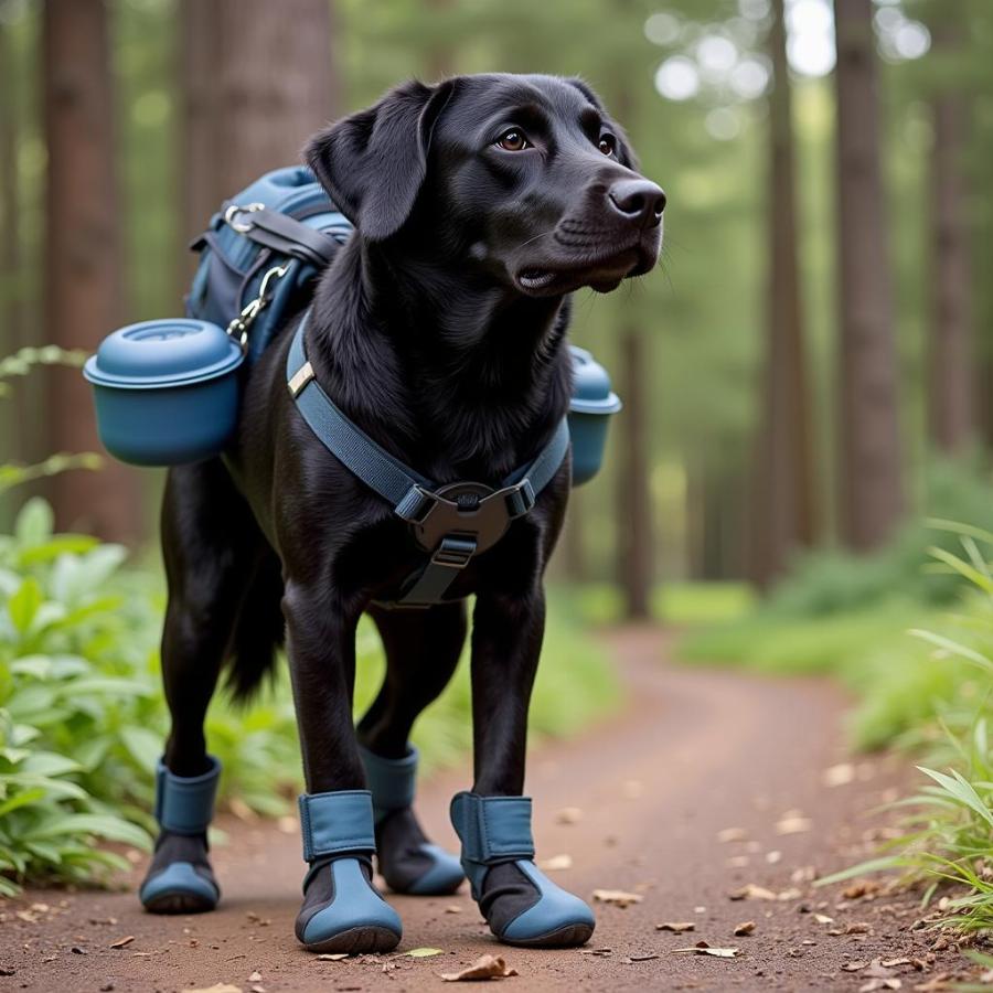 Essential Hiking Gear for Black Dogs