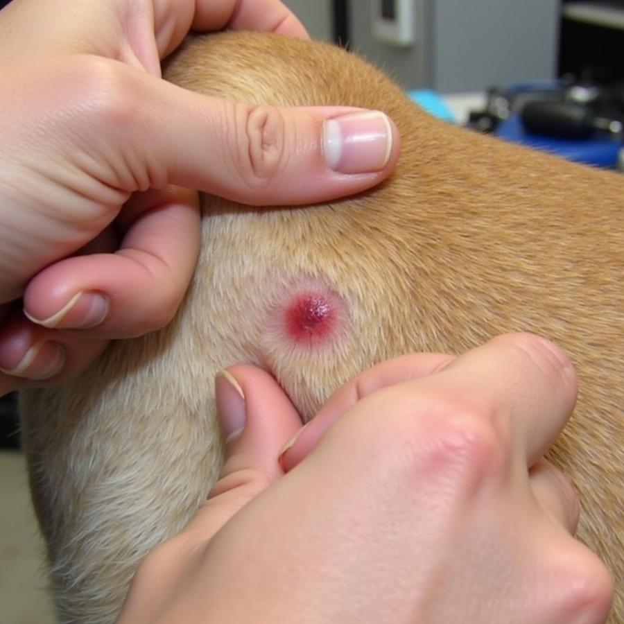 Bordetella Shot Injection Site Reaction in Dogs