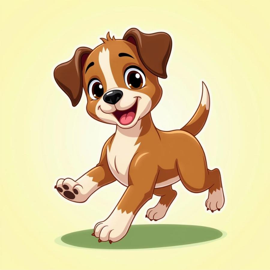 Playful Boxer Dog Clipart