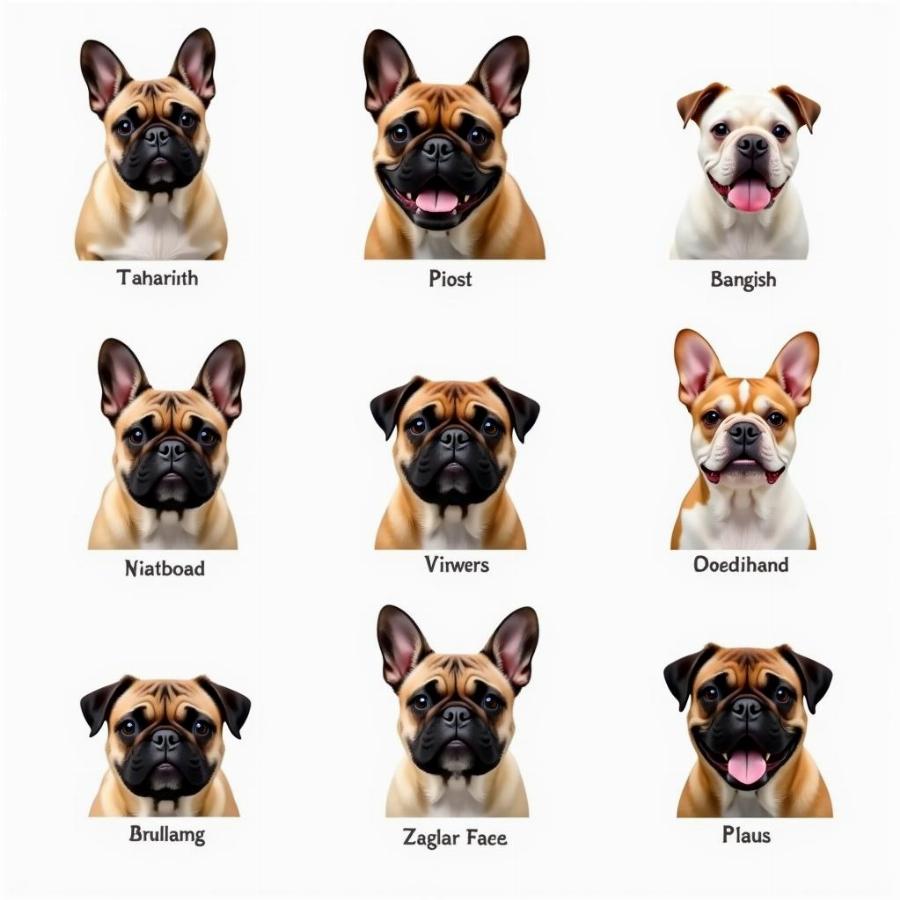 Brachycephalic dog breeds and their "pig snout"