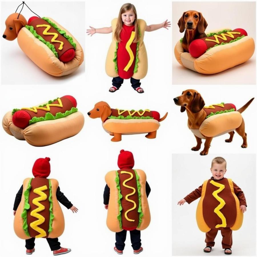 Different Styles of Hot Dog Costumes