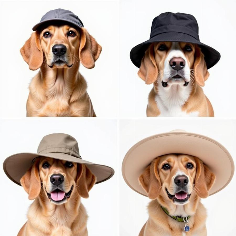 Types of dog sun hats