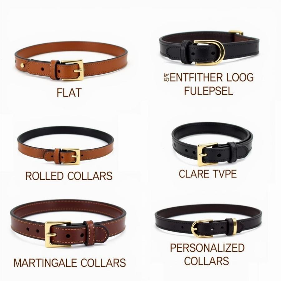 Different Types of Leather Dog Collars