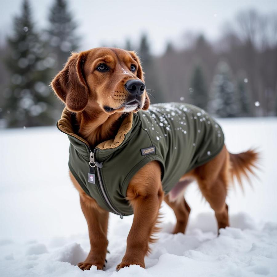 Durable Carhartt Dog Coat in Action