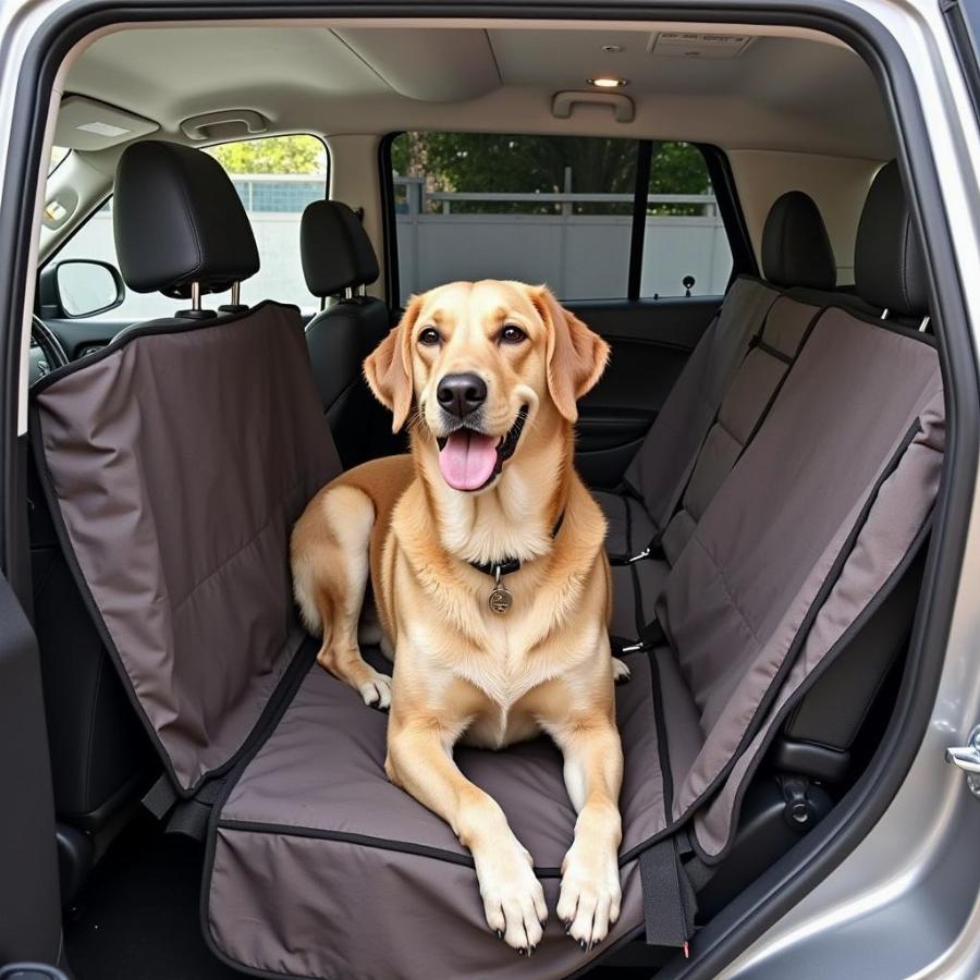 Carhartt Dog Seat Cover Protecting Car Interior