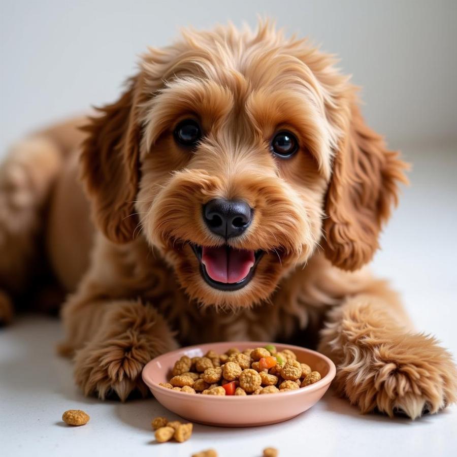 Cavapoo Adult Eating Healthy Dog Food