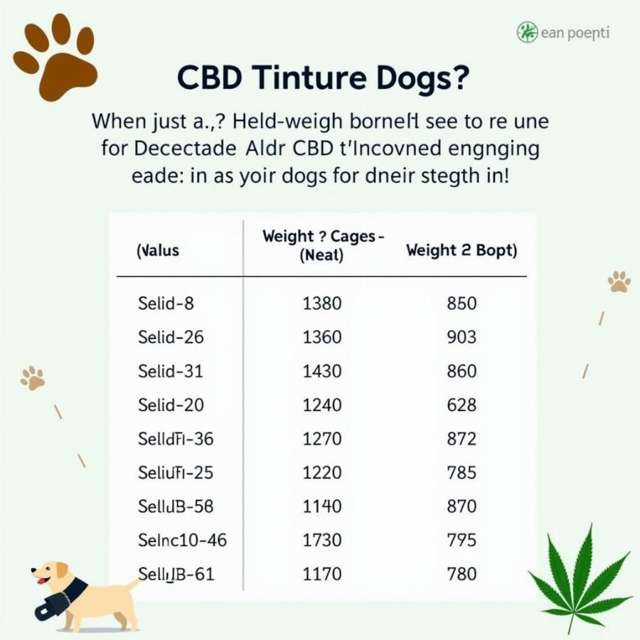 CBD Tincture Dosage for Dogs Guide