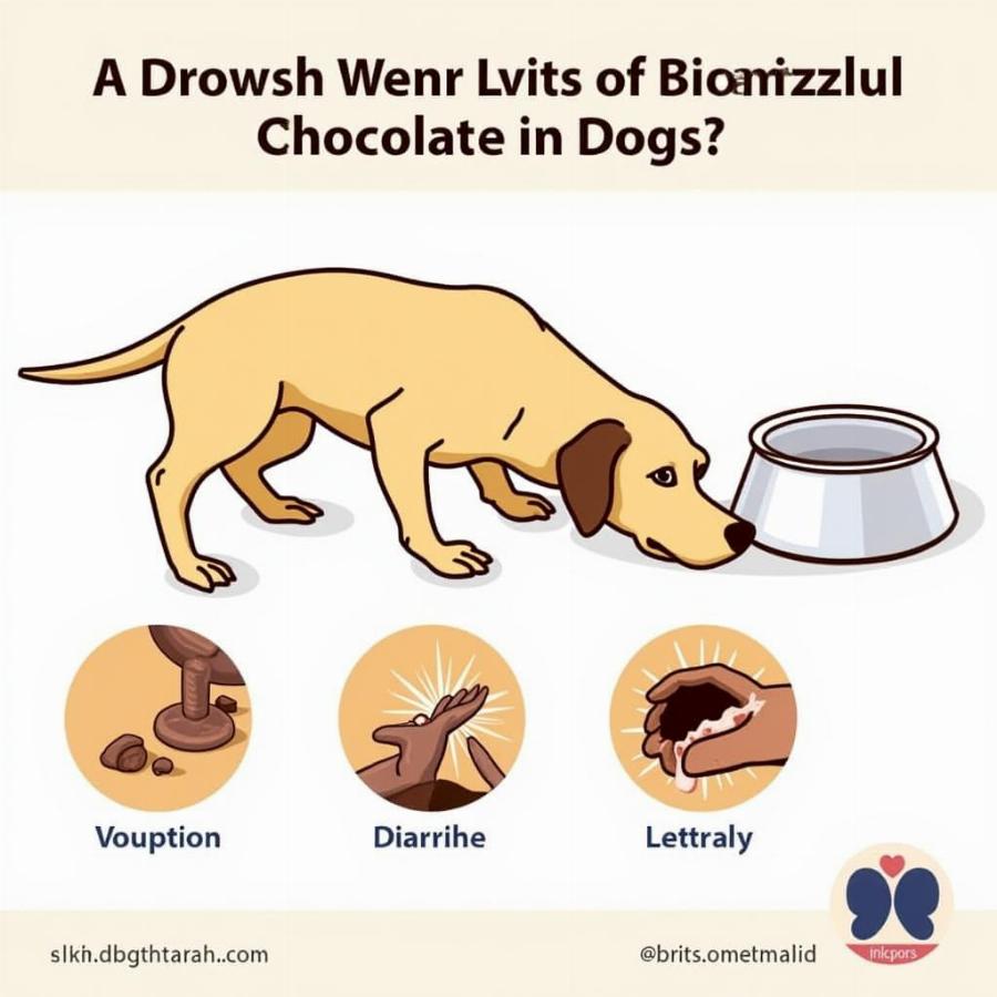 Dog Suffering From Chocolate Poisoning