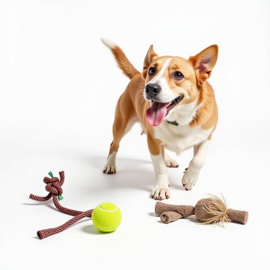 Dog Playing with Affordable Toys