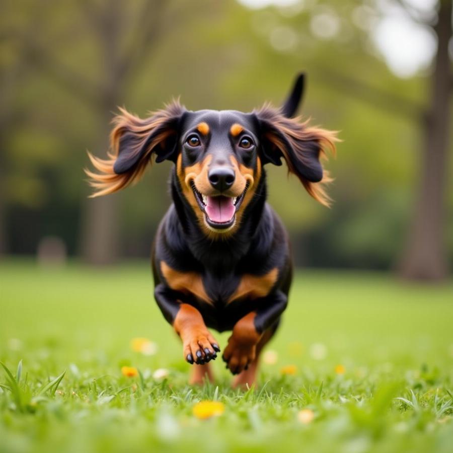 Dachshund in the Park