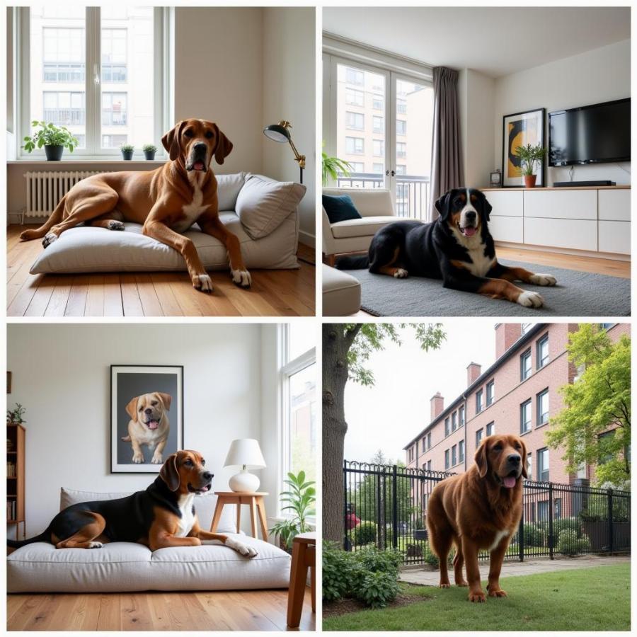 Large Dogs in Modern Living Spaces