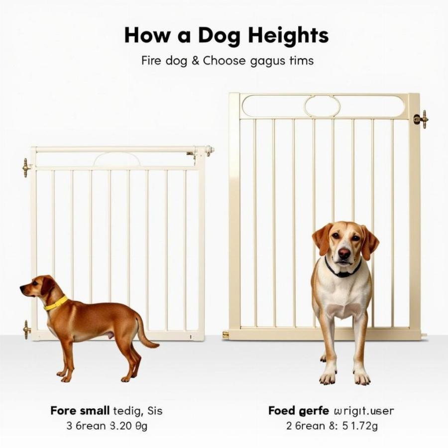 Choosing the height of the dog gate