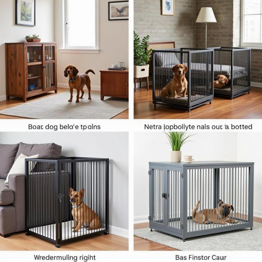 Chọn Contemporary Dog Crate Phù Hợp Không Gian Sống