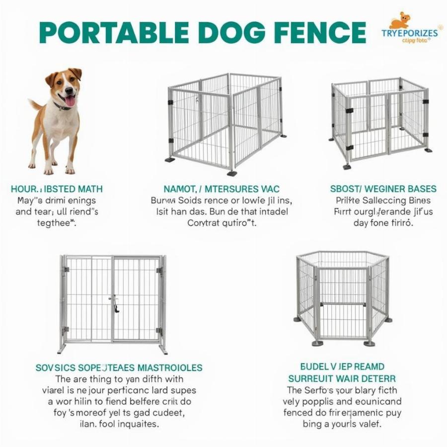 Choosing a portable fence for large dogs