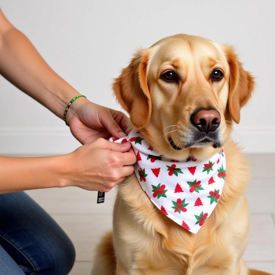 Choosing a Christmas bandana for your dog