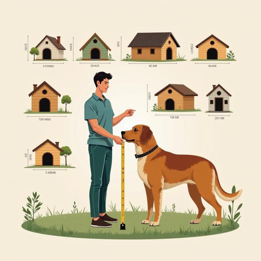 Choosing the right size for a large dog house