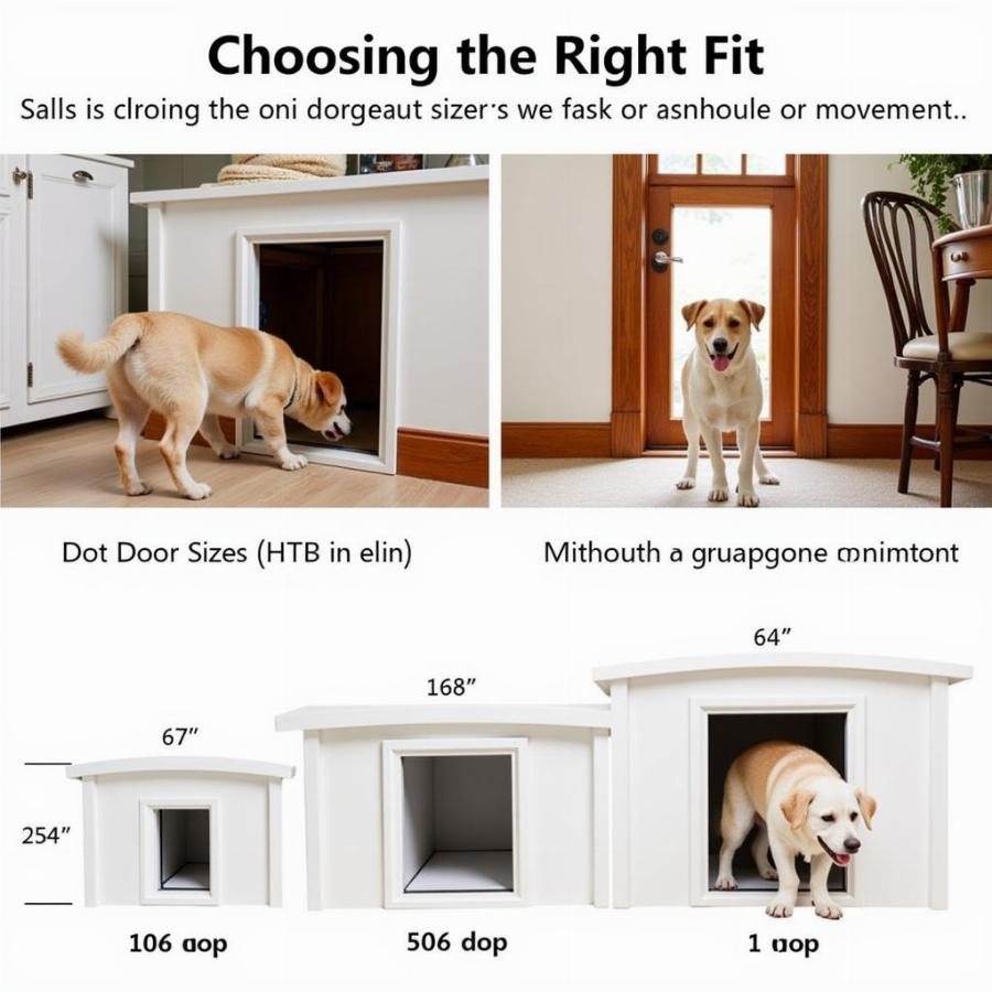 Choosing the Right Size Dog Door for Your Dog House