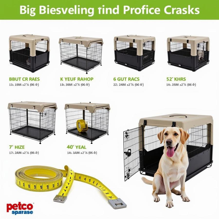 Choosing the right size dog crate at Petco