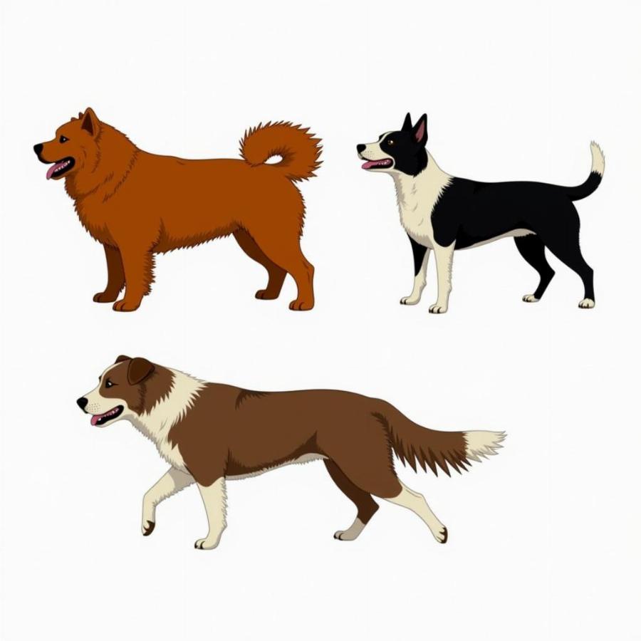 Chow Border Collie Mix Appearance Variations