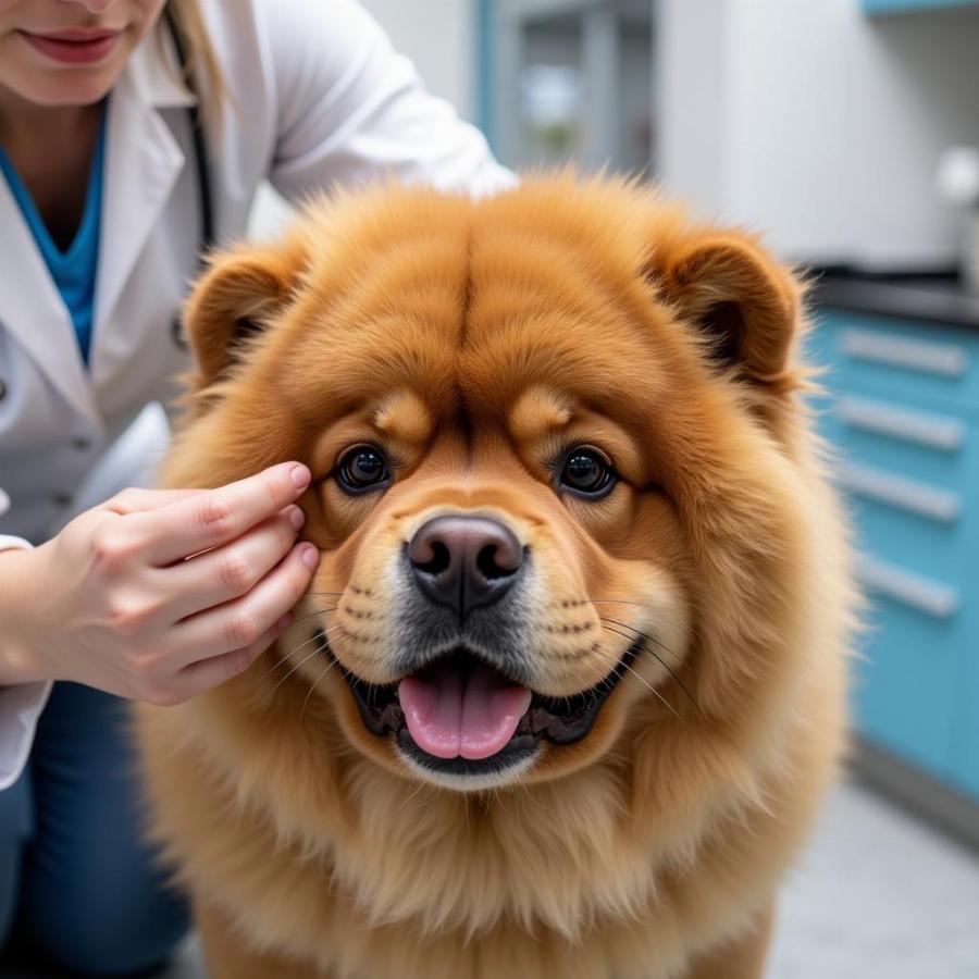 Chow Chow Vet Checkup