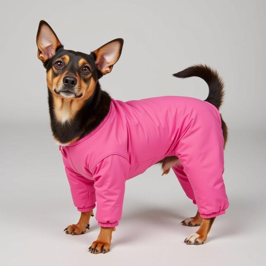 Dog Wearing Heat Pants