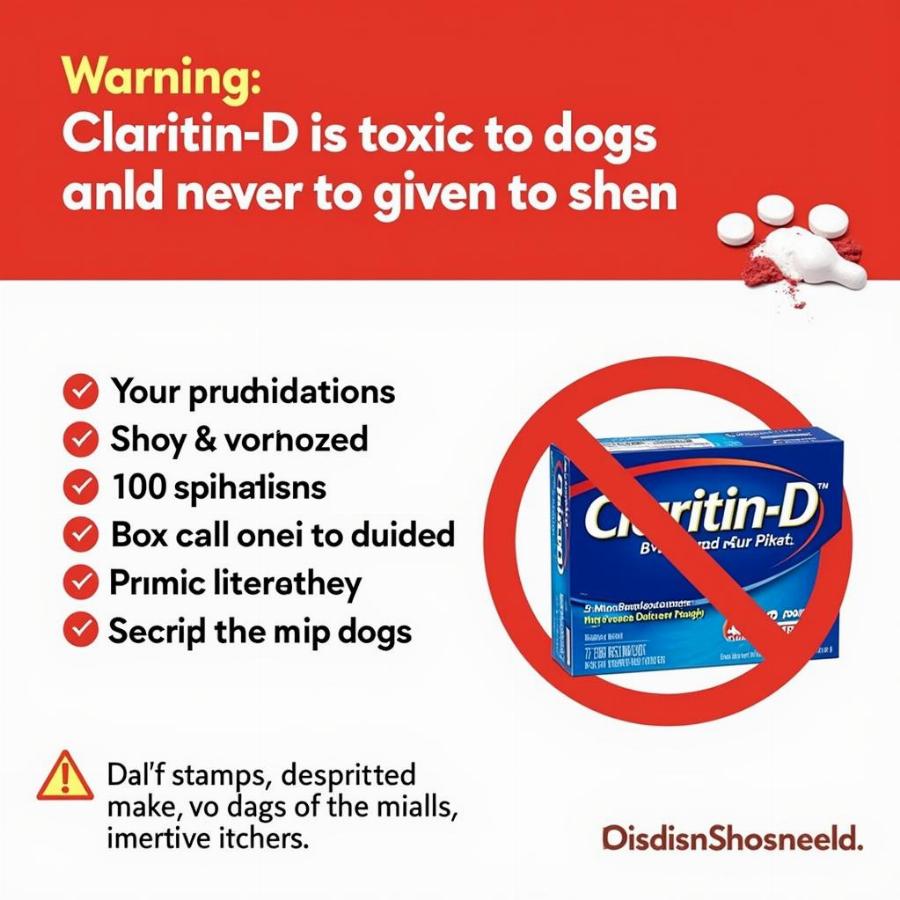 Claritin-D nguy hiểm cho chó