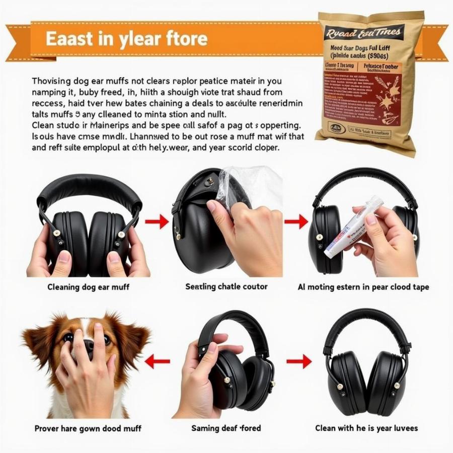 Cleaning Dog Ear Muffs