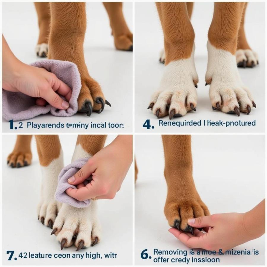 Cleaning Dog Paws After a Walk: Removing Dirt and Debris