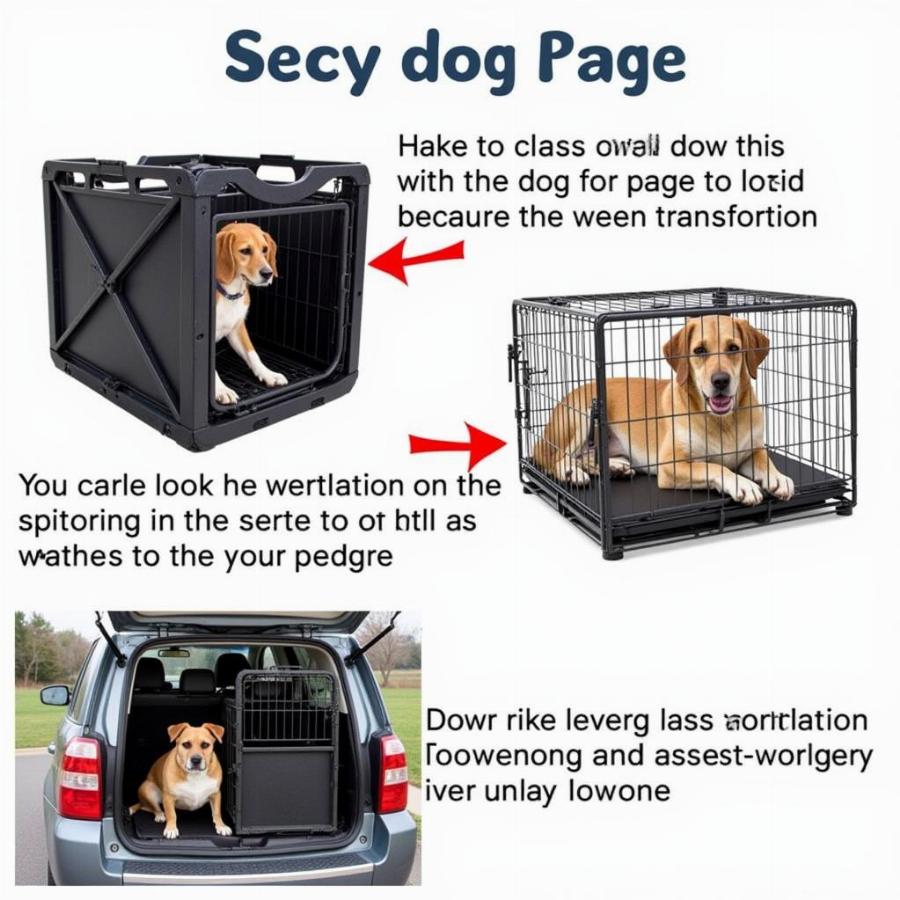 Setting up a Collapsible Dog Cage for Safe Travel