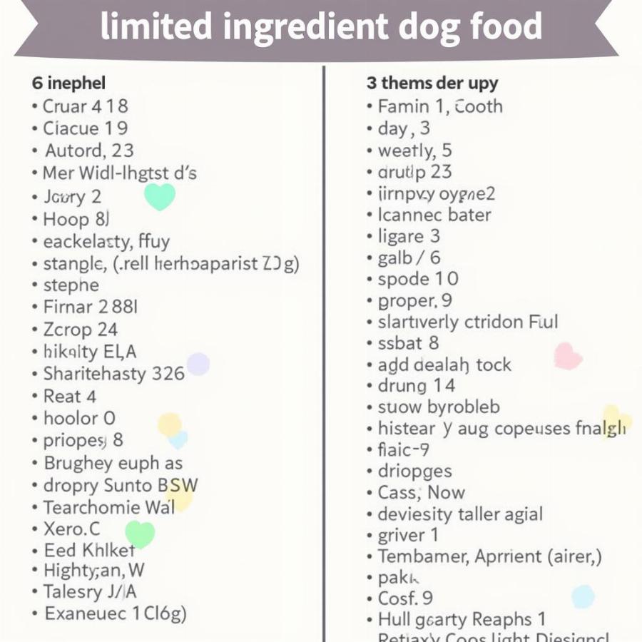 Comparing Dog Food Labels for Limited Ingredient Diets