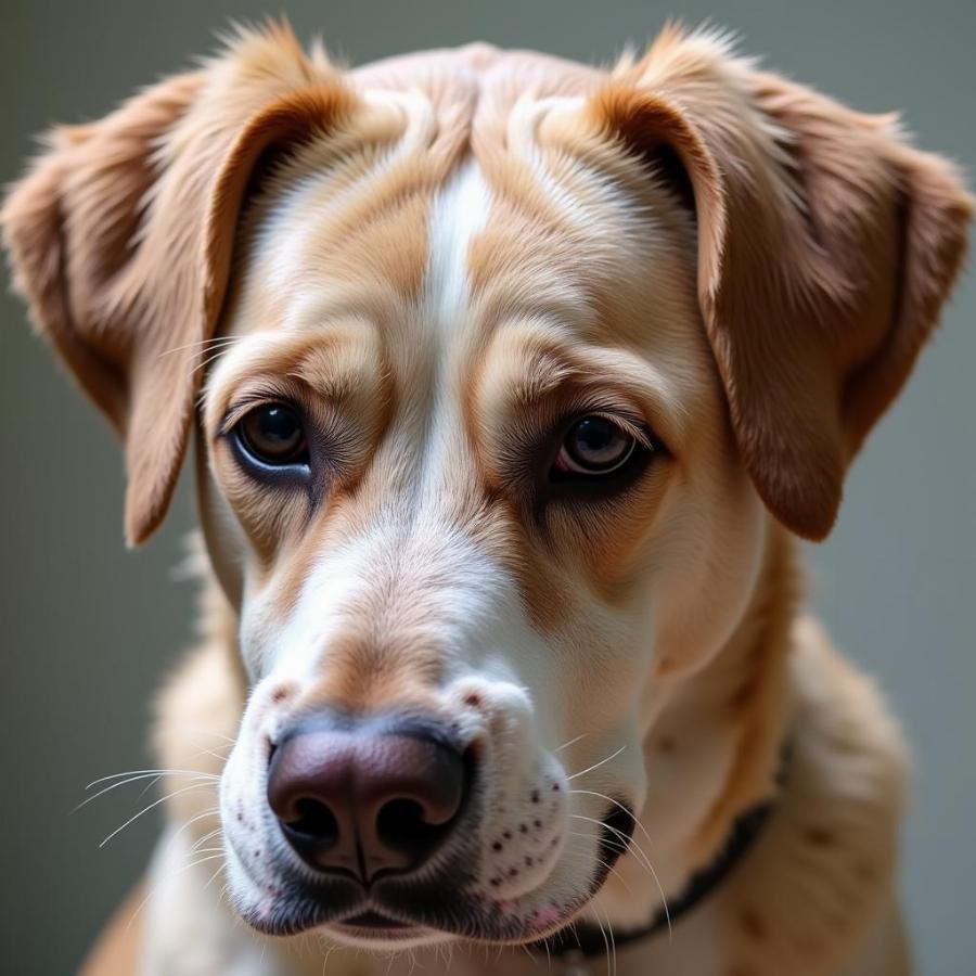 Dehydrated Dog Showing Signs of Colon Blockage