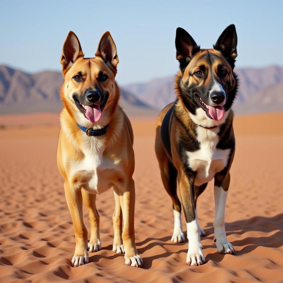 Desert-Adapted Dog Breeds: Canaan Dog and Australian Cattle Dog