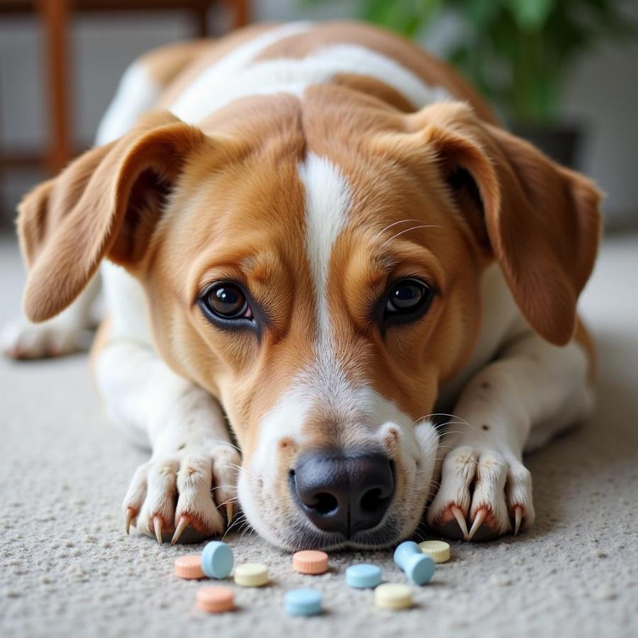 Diazepam overdose symptoms in a dog