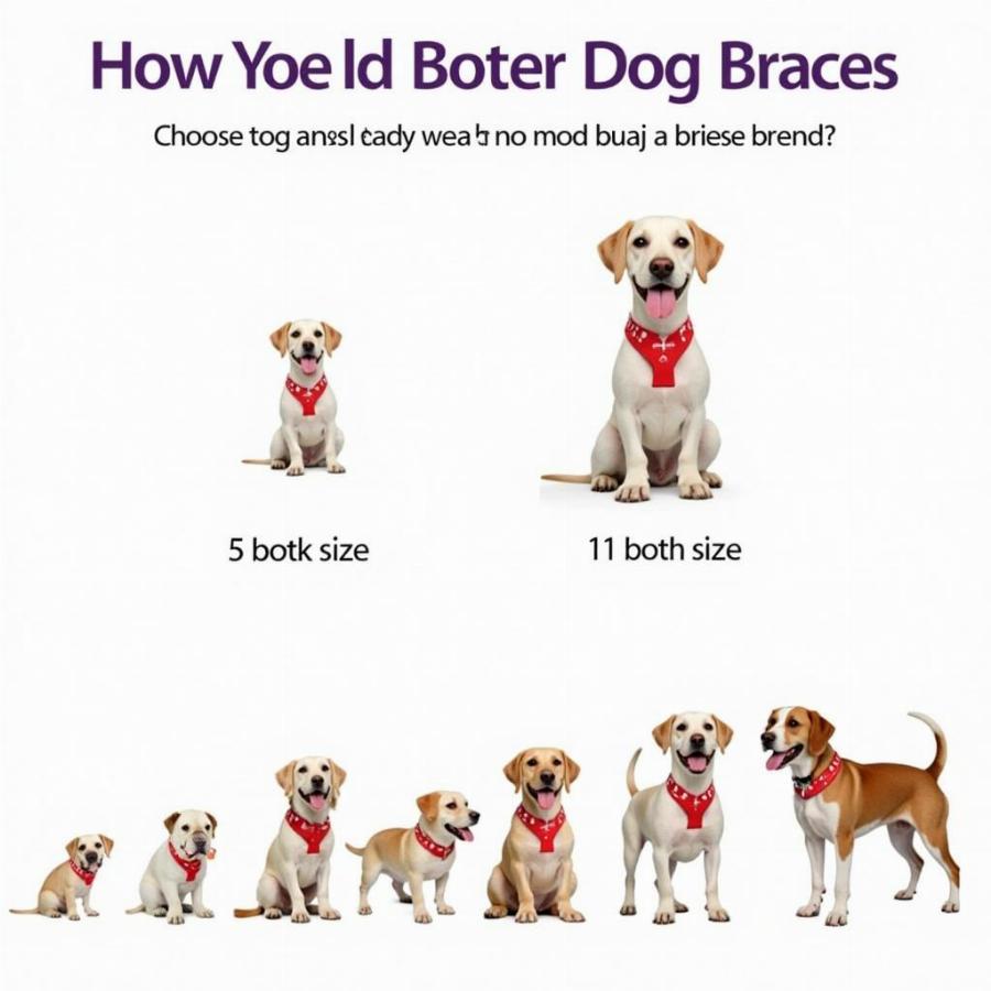 Various Sizes of Dog Braces for Different Breeds