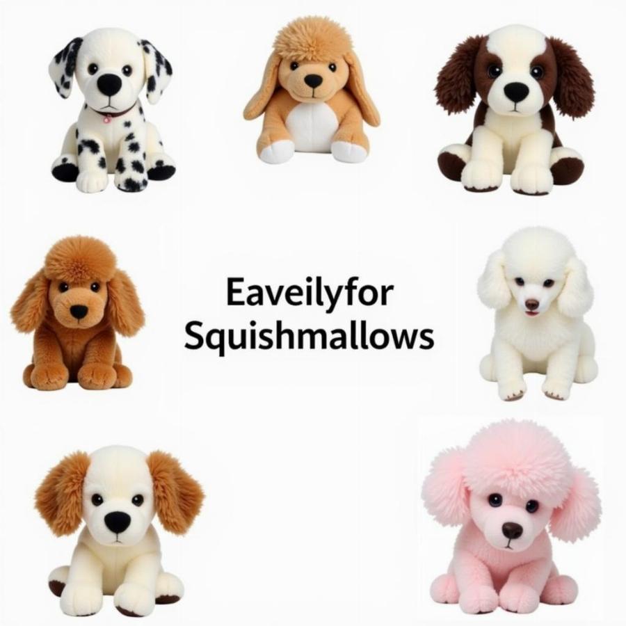 Various Dog Squishmallows