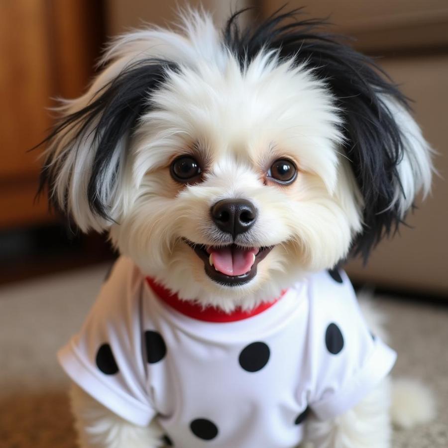 DIY Cruella Dog Costume