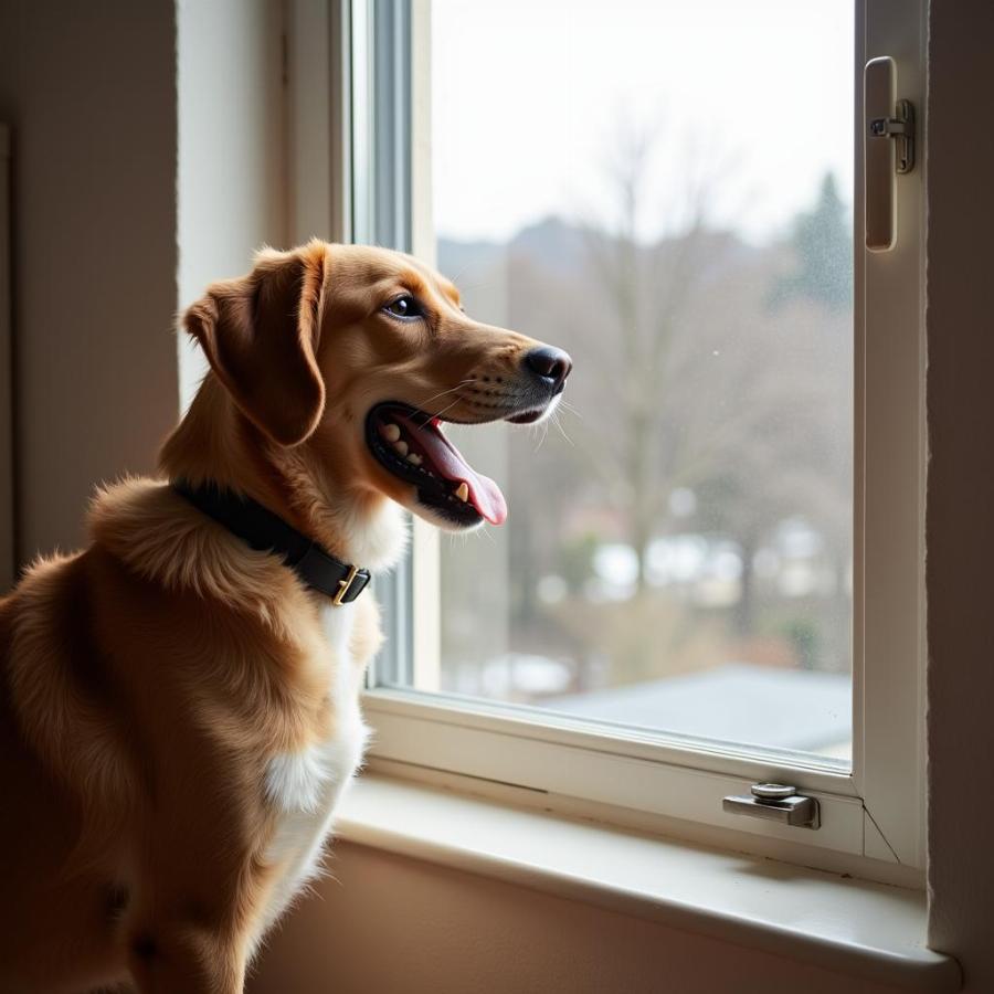 Dog Barking at Window